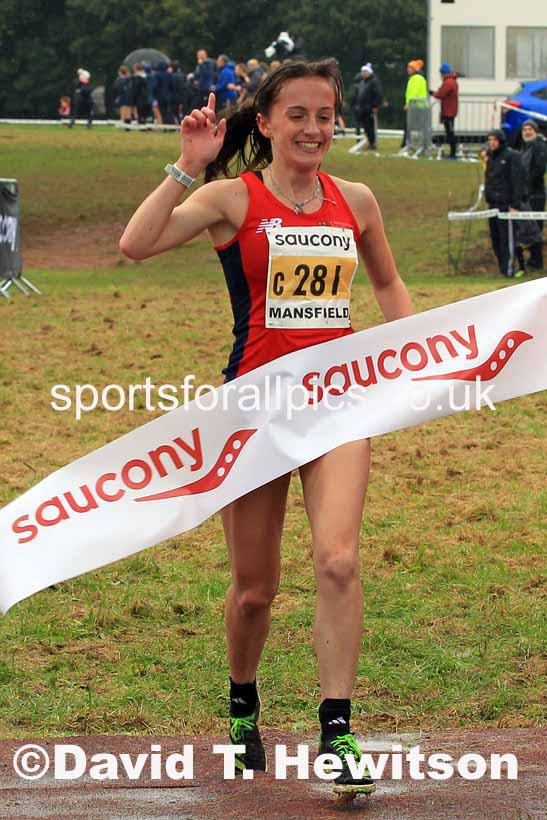 Junior Womens 2023 National Cross Country Relays, Berry Hill Park, Mansfield.  Photo: David T. Hewitson/Sports for All Pics